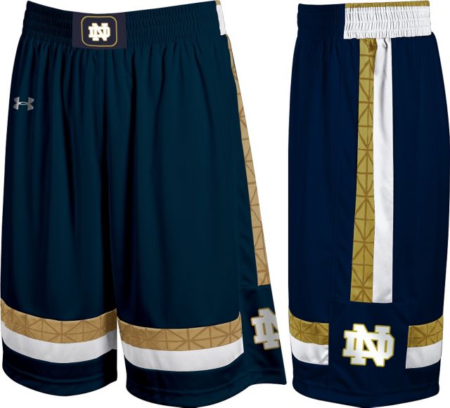 Under Armour Notre Dame Basketball Replica Shorts | University Of Notre Dame