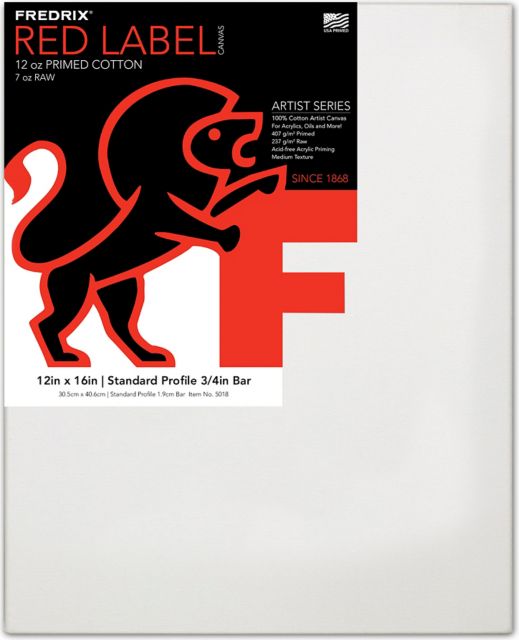 Stretched Canvas Standard Profile 12X16