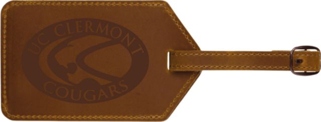 University of Cincinnati Crazy Horse Leather Luggage Tag