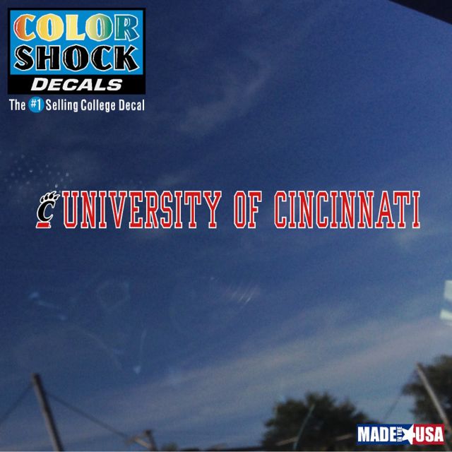 University of Cincinnati Strip Decal
