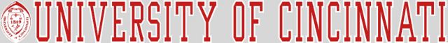 University of Cincinnati Strip Decal