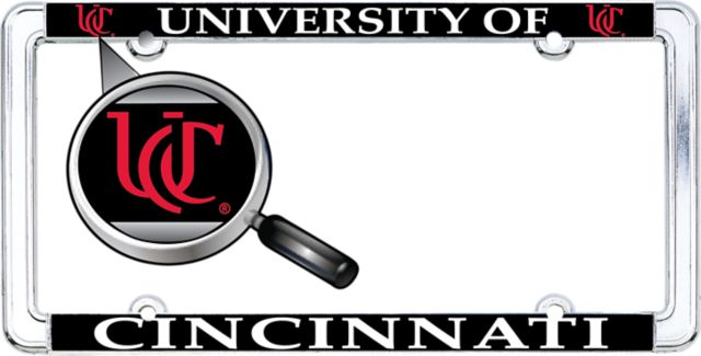 University of Cincinnati Thin Dome License Plate Frame
