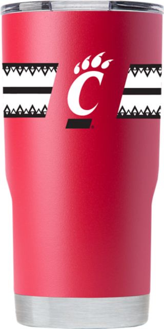University of Cincinnati 20 oz. Vacuum Insulated Striped Tumbler