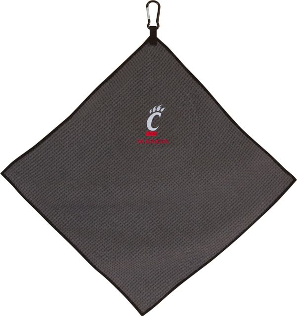 University Of Cincinnati 15''X15'' Grey Microfiber Towel - ONLINE ONLY