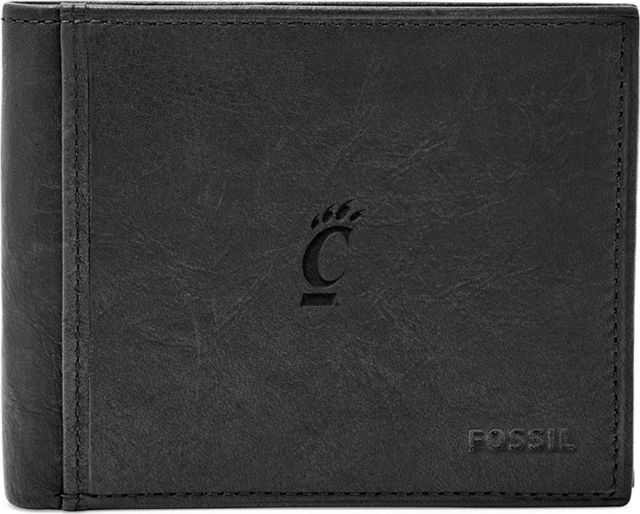 Fossil Leather Ingram RFID Bifold With Flip ID  - ONLINE ONLY