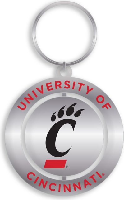 University of Cincinnati Spinner Key Tag