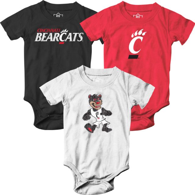University of Cincinnati Infant Bodysuit 3-Pack