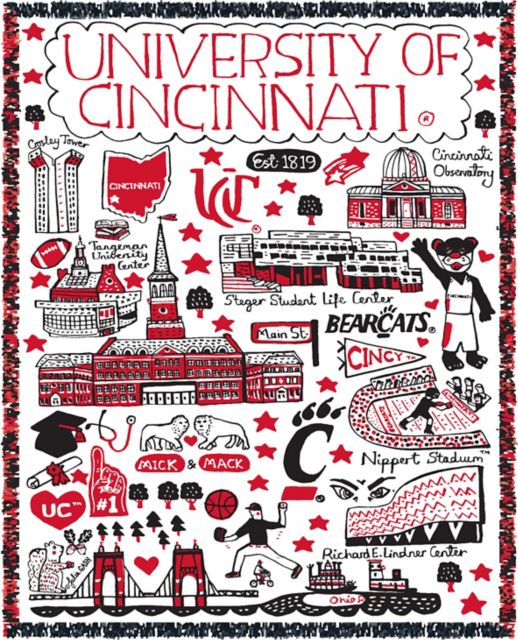 University of Cincinnati Tapestry Blanket