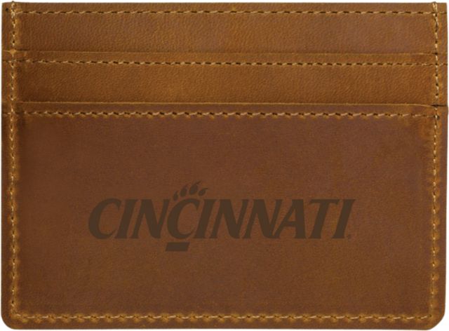 University of Cincinnati Leather Card Holder