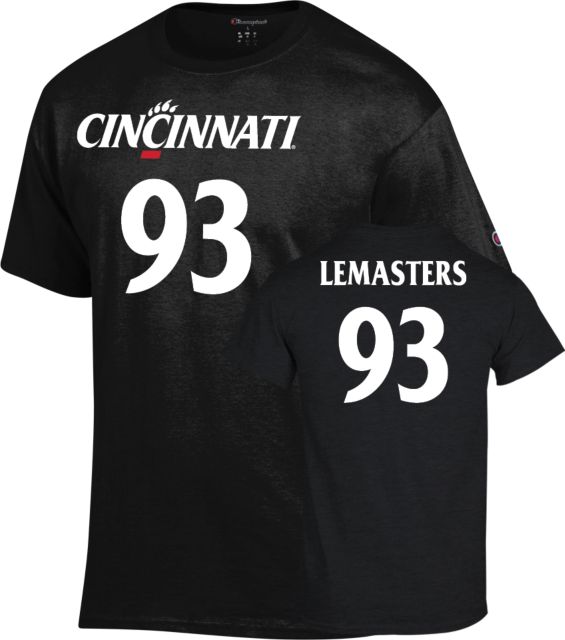 Cincinnati Football T-Shirt Max Lemasters - 93 - ONLINE ONLY