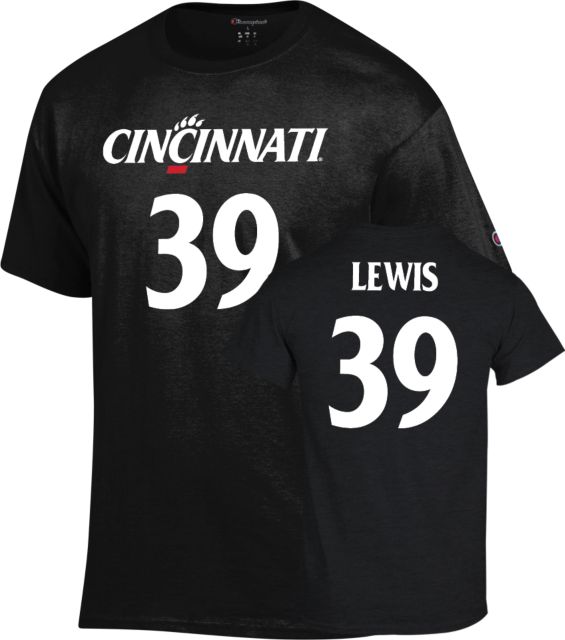 Cincinnati Football T Shirt Lewis - 39 - ONLINE ONLY