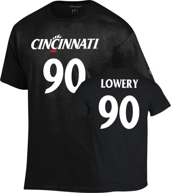 Cincinnati Football T Shirt Lowery - 90 - ONLINE ONLY