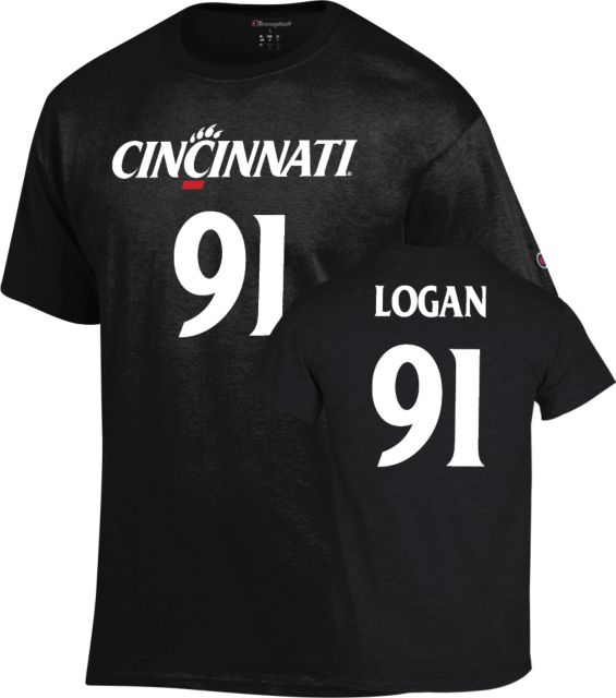 Cincinnati Football T Shirt Logan - 91 - ONLINE ONLY
