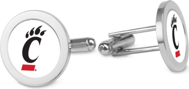 CSI Silver Cufflinks (Gift Boxed) With Colored Medallion - ONLINE ONLY