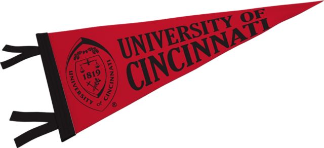 University of Cincinnati 12'' x 30'' Pennant
