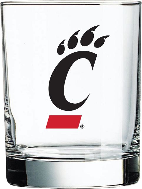 University of Cincinnati 14 oz. Double Old Fashioned Glass