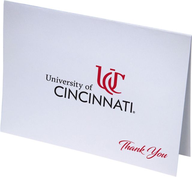 University of Cincinnati Thank You Notevards 10-Pack