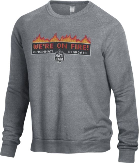 Men's Champion Gray Cincinnati Bearcats Icon Logo Basketball Jersey T-Shirt Size: Large