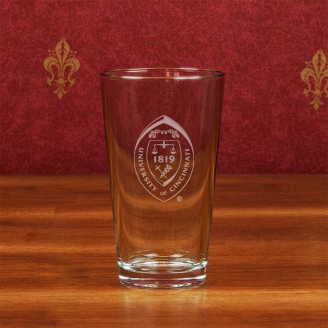 University of Cincinnati 16 oz. Mixing Glass