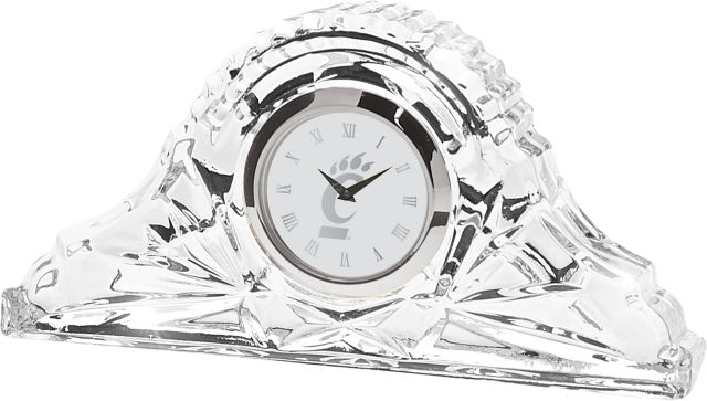 University of Cincinnati 4.5'' x 2.5'' Crystal Table Clock