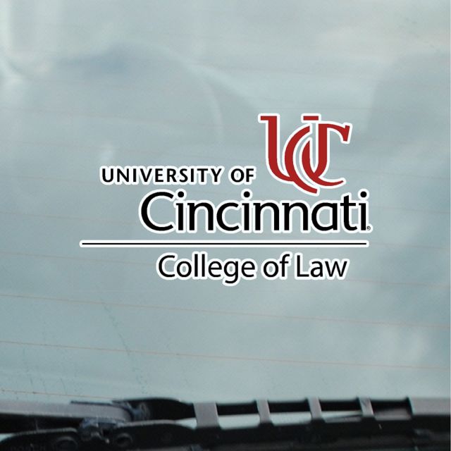 University of Cincinnati School of Law Cling Decal