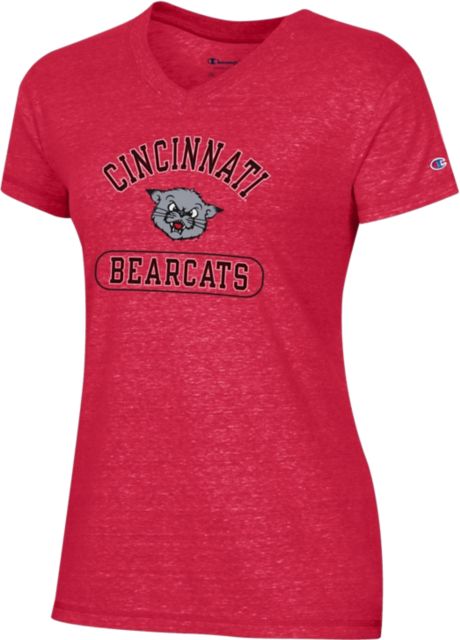 University of Cincinnati Bearcats Women's V-Neck Short Sleeve T-Shirt