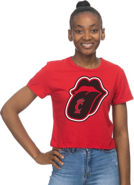 University of Cincinnati Women's Crop Short Sleeve T-Shirt: University of  Cincinnati