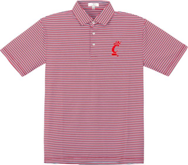 University of Cincinnati Performance Stripe Polo