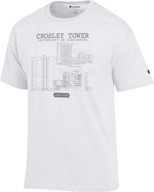 University of Cincinnati Crosley Tower Short Sleeve T-Shirt