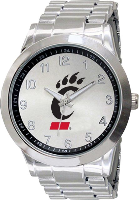 University of Cincinnati 44mm Men's Stainless Steel Watch