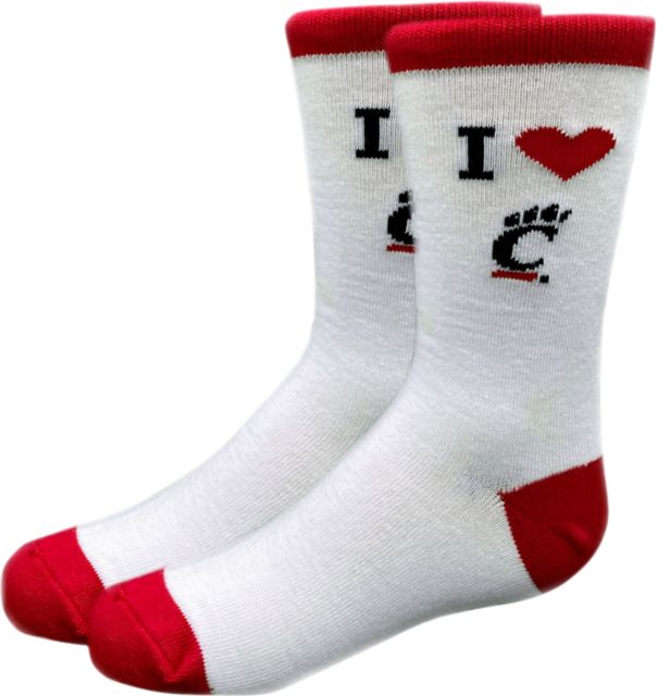 University of Cincinnati Youth Crew Socks