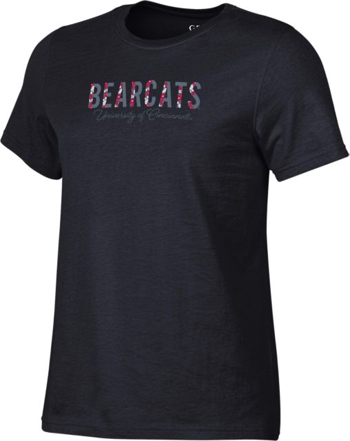 University of Cincinnati Bearcats Women's Flower Short Sleeve T-Shirt