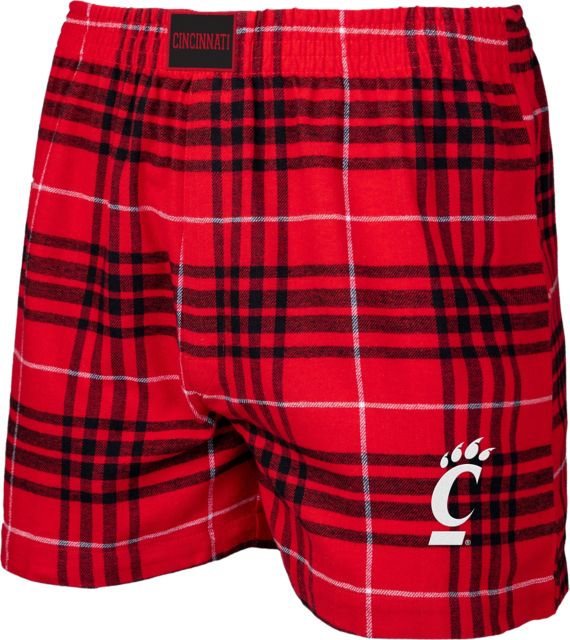 University of Cincinnati Flannel Boxer Shorts