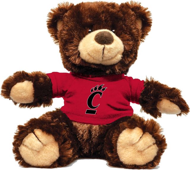 University of Cincinnati 12'' Plush Noah Bear - Chocolate - ONLINE ONLY