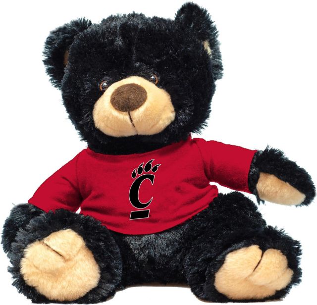 University of Cincinnati 12'' Plush Noah Bear - Black - ONLINE ONLY