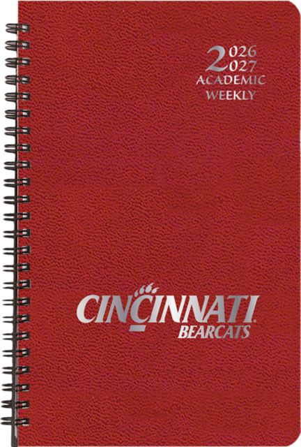 University of Cincinnati 5.5 x 8.5 Leatherette  Academic Year Planner