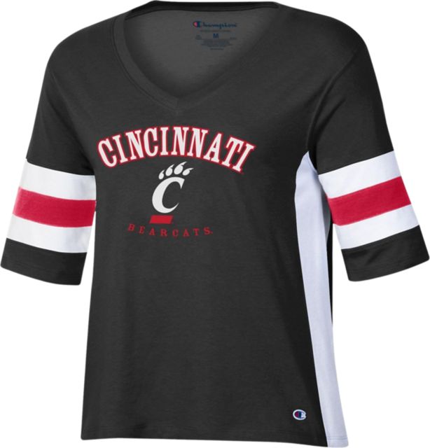 Men's Champion Gray Cincinnati Bearcats Football Jersey Long Sleeve T-Shirt Size: Small