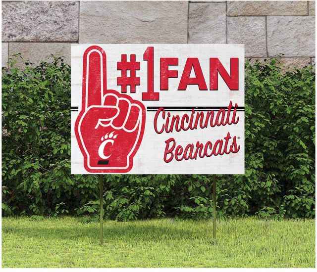 University of Cincinnati 18x24 #1 Fan Lawn Sign