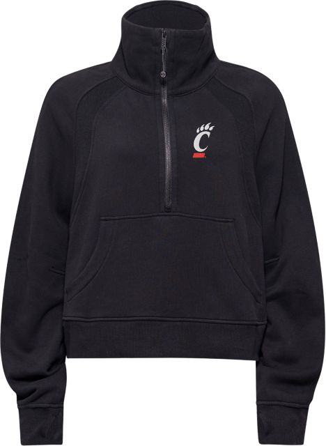 University of Cincinnati Women's Scuba Oversized Funnel-Neck 1/2 Zip