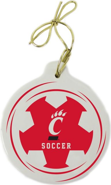 University of Cincinnati Soccer Ornament