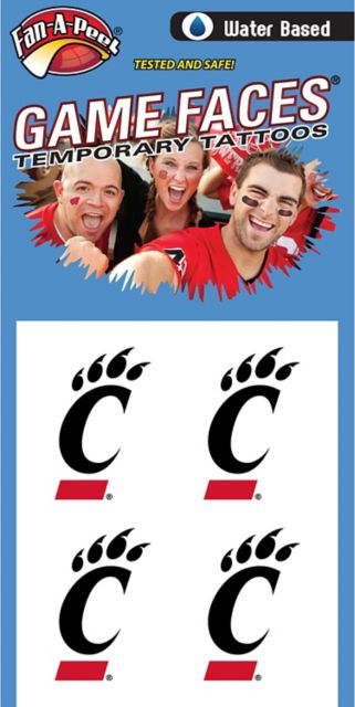 University of Cincinnati Tattoo 4-Pack