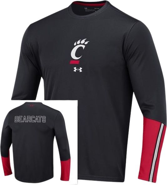 Men's Champion Red Cincinnati Bearcats Football Jersey Long Sleeve T-Shirt