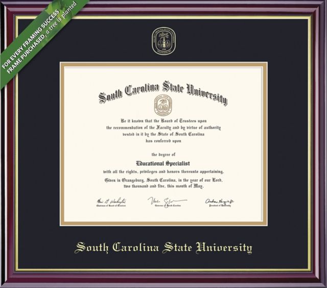 South Carolina State University 11'' x 14'' Windsor Diploma Frame