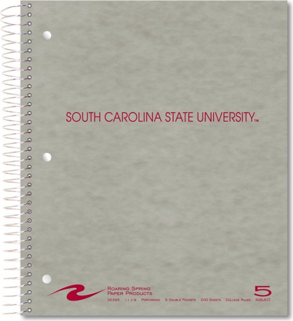 South Carolina State University 5 Subject Notebook