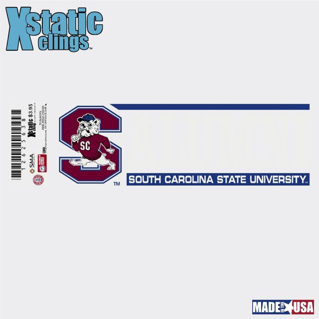 South Carolina State University Alumni Cling Decal