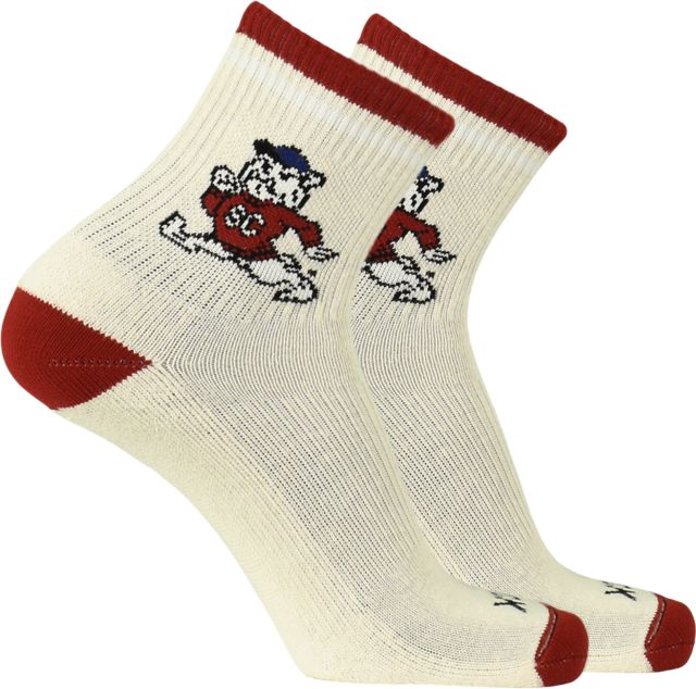 South Carolina State University Bulldogs Vintage Quarter Crew Socks