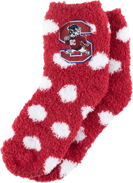 South Carolina State University Youth Fuzzy Dot Sock