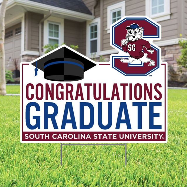 South Carolina State University Grad Lawn Sign