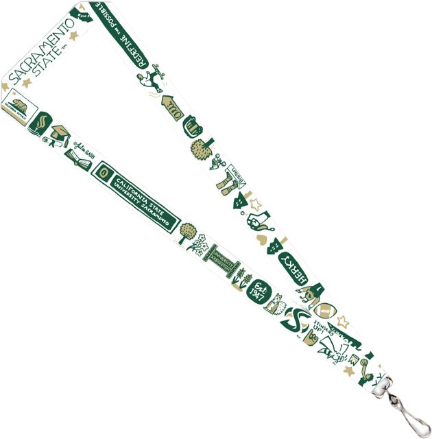 Sacramento State Julia Gash 3/4'' Satin Lanyard