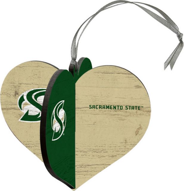 Sacramento State 3D Heart Ornament